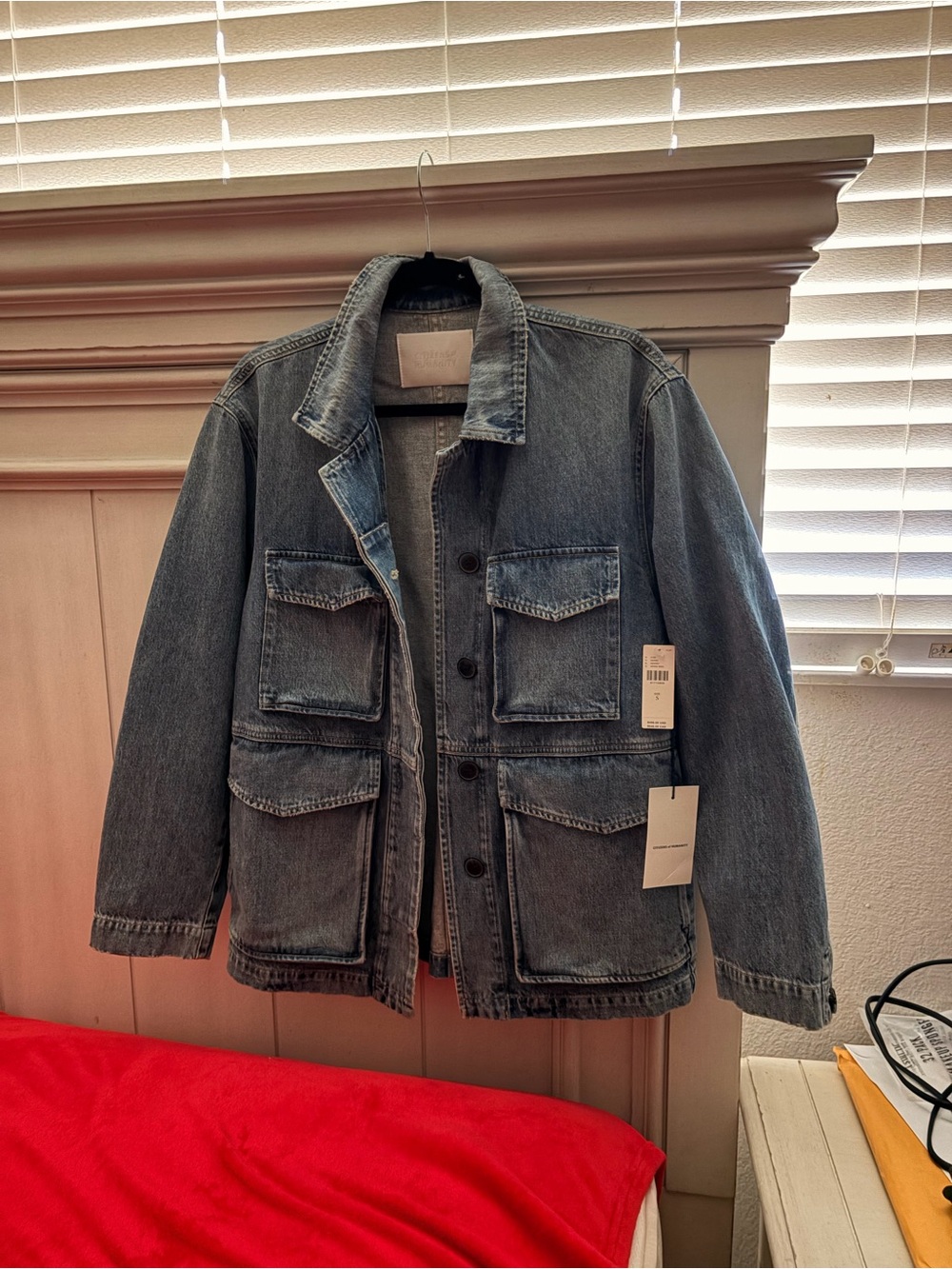 Citizens Of Humanity Light Blue Denim Jacket with Center Seam - Picture 5 of 5